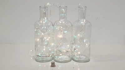 1,200 GLASS LOVE VASE/BOTTLES ON A DOUBLE STACKED PALLET