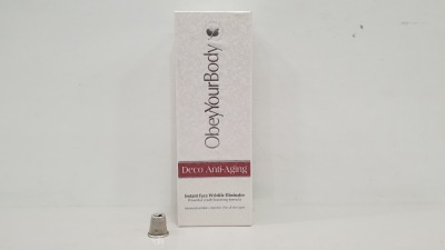 8 X BRAND NEW OBEY YOUR BODY DECO ANTI- AGING INSTANT FACE WRINKLE ELIMINATOR (POWERFUL YOUTH BOOSTING FORMULA) - 13G