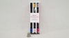 100 X BRAND NEW ORIGINAL NAIL ART 6PC PEN SET (6 AMAZING COLOURS - IN 3 HANDY PENS) - 1 BOX RRP £12.00 PER SET