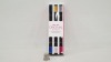 100 X BRAND NEW ORIGINAL NAIL ART 6PC PEN SET (6 AMAZING COLOURS - IN 3 HANDY PENS) - 1 BOX RRP £12.00 PER SET