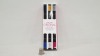 100 X BRAND NEW ORIGINAL NAIL ART 6PC PEN SET (6 AMAZING COLOURS - IN 3 HANDY PENS) - 1 BOX RRP £12.00 PER SET