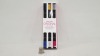100 X BRAND NEW ORIGINAL NAIL ART 6PC PEN SET (6 AMAZING COLOURS - IN 3 HANDY PENS) - 1 BOX RRP £12.00 PER SET