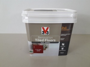 462 X 3V3 750 ML 2 IN 1 RED RENOVATION PAINT - IDEAL FOR TILED FLOORS, MARBLE - ON 1 PALLET