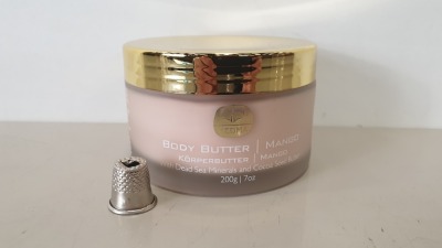 6 X BRAND NEW KEDMA BODY BUTTER / MANGO WITH DEAD SEA MINERALS AND COCOA SEED BUTTER - 200G RRP $594.00