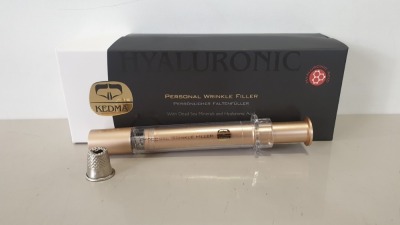 2 X BRAND NEW KEDMA HYALURONIC PERSONAL WRINKLE FILLER WITH DEAD SEA MINERALS AND HYALURONIC ACID - 10G RRP $1,998.00