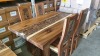 BRAND NEW SOLID SUAR WOODEN 5 PIECE COIN TABLE SET 160 X 95 X 76 RRP £1250 - 2