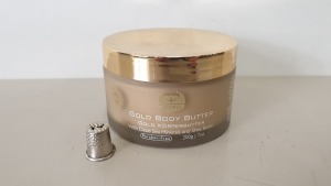 4 X BRAND NEW KEDMA GOLD BODY BUTTER WITH DEAD SEA MINERALS AND SHEA BUTTER AND 24K GOLD - 200G RRP $596.00