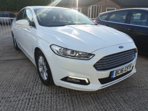 WHITE FORD MONDEO ZETEC ECONETIC TDC. ( DIESEL )Reg : BC16CFY, Mileage : 62463Details: WITH 1 KEY ENGINE SIZE 1997CCMOT UNTIL 02/09/2021SAT NAVWITH LOG BOOK