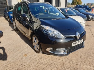 BLACK RENAULT G SCENIC D-QUE TT ENERGY. ( DIESEL )Reg : HN64SLU, Mileage : 58263Details: WITH 2 KEYS ENGINE SIZE 1461CCMOT UNTIL 23/11/2020HALF LEATHERSAT NAV7 SEATSFORECOURT PRICE £7,495WITH LOG BOOK