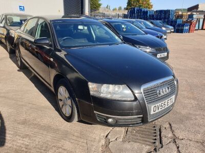 BLACK AUDI A6 SE TDI. ( DIESEL )Reg : OV55ETU, Mileage : 111564Details: WITH 1 KEY ENGINE SIZE 1968CCMOT UNTIL 15/07/2021WITH LOG BOOK