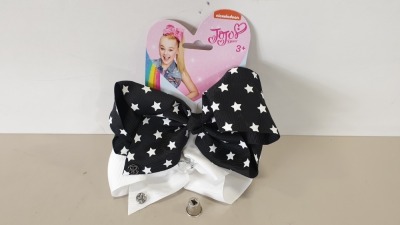 60 X BRAND NEW NICKELODEON JOJO BOW SETS IN BLACK AND WHITE IN 3 BOXES