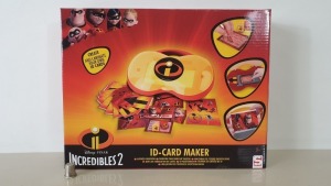 72 X BRAND NEW INCREDIBLES ID CARD MAKERS IN 12 BOXES