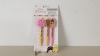 142 X BRAND NEW DISNEY EMOJI PRINCESS 3 PACK BALL POINT PENS WITH TOPPERS IN 2 BOXES