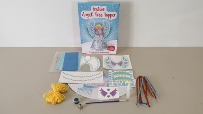 180 X BRAND NEW BOOK PEOPLES FESTIVE ANGEL TREE TOPPER IN 10 BOXES