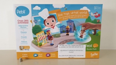 16 X BRAND NEW PEBLI TOWN STARTER PARK WITH FOUR PLAY MODES, STORY TELLER AND GAME PLAYER IN 4 BOXES