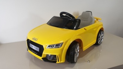 BRAND NEW BOXED AUDI TT 6V CHILDREN'S BATTERY OPERATED RECHARGEABLE ELECTRIC RIDE ON TOY CAR WITH 2.4G PARENTAL REMOTE CONTROL