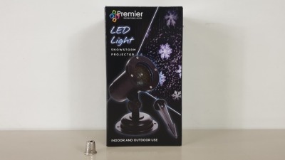 12 X BRAND NEW PREMIER LED SNOWSTORM PROJECTOR WITH 5M CABLE LENGTH