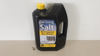 60 X BRAND NEW AA ESSENTIALS DE-ICING SALT (HANDY 3.5KG BOOT PACK) - IN 15 BOXES