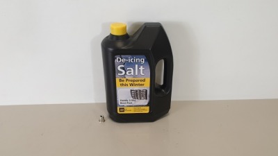 60 X BRAND NEW AA ESSENTIALS DE-ICING SALT (HANDY 3.5KG BOOT PACK) - IN 15 BOXES