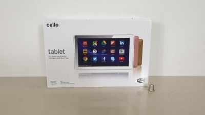CELLO 10" QUAD CORE ANDROID TABLET, WITH 1GB RAM AND 16GB ROM FLASH - PLEASE NOTE TABLETS HAVE BEEN REFURBISHED BY CELLO