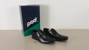 10 BRAND NEW & BOXED PAIRS OF POD MENS SHOES SIZE EUR 42 CHESTER BLACK DESIGN