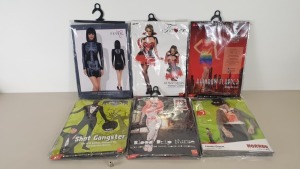 48 X BRAND NEW FANCY DRESS COSTUMES IE. SMIFFYS, FEVER - IN ASSORTED DESIGNS / THEMES - IN 2 CARTONS