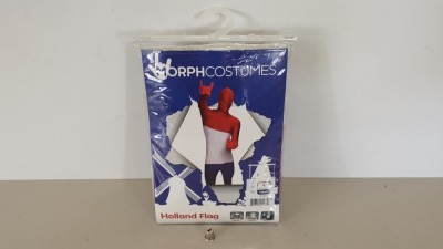 30 X BRAND NEW HOLLAND FLAG STYLED MORPHSUIT IN SIZE L - IN ONE BOX