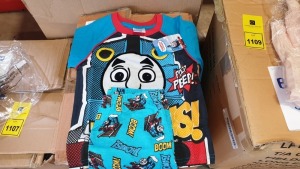 60 X BRAND NEW PAIRS OF THOMAS THE TANK ENGINE PYJAMAS (3-4 YEARS) - IN ONE BOX