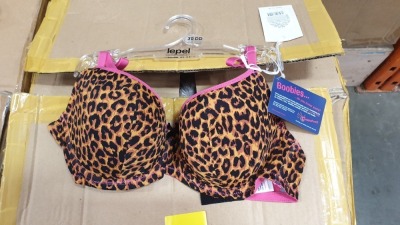 70 X BRAND NEW LEPEL LILLY LEOPARD BRA'S, IN VARIOUS SIZES - CONTAINED IN ONE BOX