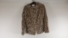 10 X BRAND NEW DOROTHY PERKINS TALL BROWN LEOPARD PRINT CURVED EDGE TO EDGE COAT (SIZE UK12) - IN 2 BOXES TOTAL RRP £550.00