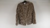 10 X BRAND NEW DOROTHY PERKINS TALL BROWN LEOPARD PRINT CURVED EDGE TO EDGE COAT (SIZE UK10) - IN 2 BOXES TOTAL RRP £550.00