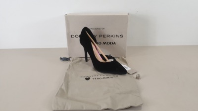 15 X BRAND NEW DOROTHY PERKINS VERO MODA BLACK HIGH HEELS IN SIZE 6 TOTAL RRP £675.00