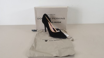 15 X BRAND NEW DOROTHY PERKINS VERO MODA BLACK HIGH HEELS IN SIZE 6 TOTAL RRP £675.00