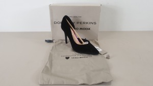 15 X BRAND NEW DOROTHY PERKINS VERO MODA BLACK HIGH HEELS IN SIZE 6 TOTAL RRP £675.00