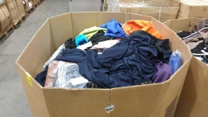 FULL PALLET OF CLOTHING IE DORT AS CLASSIC JUMPERS, ELITE SKIRTS, LOST CITY VIEWS TOPS, GDG ACTUEL DRESSES, ALEGRE JOVEN SHIRTS AND VARIOUS OTHER TOPS, PANTS, DRESSES, JUMPERS ETC