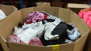 FULL PALLET OF CLOTHING IE BOOHOO JOGGERS, MFW (MY FASHION WORLD) HOODIES, ESSENTIALS COLLECTION TOPS, MARINA KANEVA LONDON DRESSES, MISSLOOK FASHION DRESSES AND VARIOUS OTHER DRESSES, TOPS, JUMPERS ETC