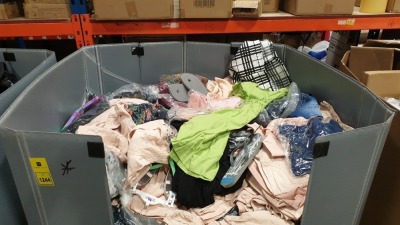 FULL PALLET OF CLOTHING IE SANDROCKS FLIP FLOPS, DENIM COLLECTION SHORTS, R&F SKIRTS AND VARIOUS DEBRANDED CLOTHING IE TOPS, SKIRTS JUMPERS ETC