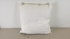 10 X BRAND NEW BAGGED NIMBUS EMPORIUM LUXURIOUS CUSHIONS (SUPERIOR NEW WHITE HUNGARIAN GOOSE DOWN) SIZE 65 X 65 CM - IN 2 BOXES