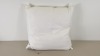 10 X BRAND NEW BAGGED NIMBUS EMPORIUM LUXURIOUS CUSHIONS (SUPERIOR NEW WHITE HUNGARIAN GOOSE DOWN) SIZE 65 X 65 CM - IN 2 BOXES