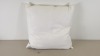 10 X BRAND NEW BAGGED NIMBUS EMPORIUM LUXURIOUS CUSHIONS (SUPERIOR NEW WHITE HUNGARIAN GOOSE DOWN) SIZE 65 X 65 CM - IN 2 BOXES