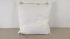 10 X BRAND NEW BAGGED NIMBUS EMPORIUM LUXURIOUS CUSHIONS (SUPERIOR NEW WHITE HUNGARIAN GOOSE DOWN) SIZE 65 X 65 CM - IN 2 BOXES