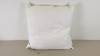 10 X BRAND NEW BAGGED NIMBUS EMPORIUM LUXURIOUS CUSHIONS (SUPERIOR NEW WHITE HUNGARIAN GOOSE DOWN) SIZE 65 X 65 CM - IN 2 BOXES