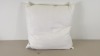 10 X BRAND NEW BAGGED NIMBUS EMPORIUM LUXURIOUS CUSHIONS (SUPERIOR NEW WHITE HUNGARIAN GOOSE DOWN) SIZE 65 X 65 CM - IN 2 BOXES