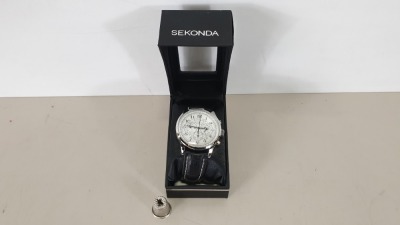 5 X BRAND NEW BOXED SEKONDA GENTS WATCH (MODEL 3444)