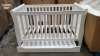 BRAND NEW MOTHERCARE HIGH GLOSS WHITE SLEIGH COT BED WITH STORAGE DRAWER - (KB488) - RRP £299 - IN 2 BOXES