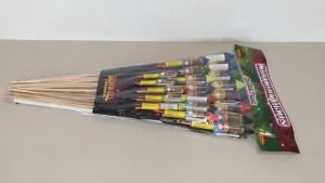 60 X ASSORTED ROCKET FIREWORKS - CONSISTING OF 3 X 20 PK NORTHERN LIGHTS (NEC TOTAL 1.065KG - MAX 5KG PER CUSTOMER WITHOUT A NEC LICENSE) TOTAL RRP £135