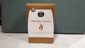 10 X BRAND NEW KEDMA GOLDEN TOUCH SET INCLUDING NAIL FILE - CUTICLE OIL - BUFFER - HAND CREAM. NAIL KIT WITH DEAD SEA MINERALS AND 24K GOLD RRP $990.00