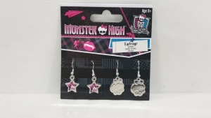 240 X MONSTER HIGH TWIN PACK EARINGS (AGED 8+) IN 10 CARTONS