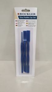 72 X BRAND NEW ROCKLER GLUE PADDLE 3PC SETS (PROD CODE 701221) TRADE PRICE £5.35 EACH (EXC VAT) - IN 1 CARTON