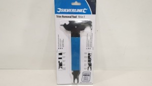 72 X BRAND NEW SILVERLINE TRIM / DOOR HANDLE CLIP REMOVER 10 IN 1 TOOL (PROD CODE 439107) TRADE PRICE £4.64 (EXC VAT) - IN 1 CARTON